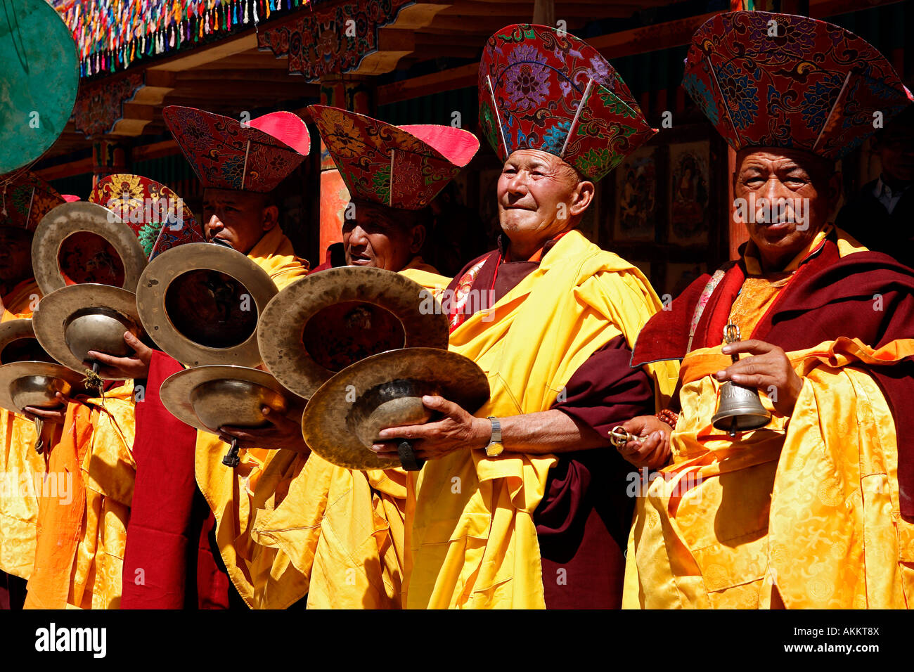 India, Jammu e Kashmir, regione del Ladakh, Indus Valle, Hemis Gompa (monastero), festival Foto Stock