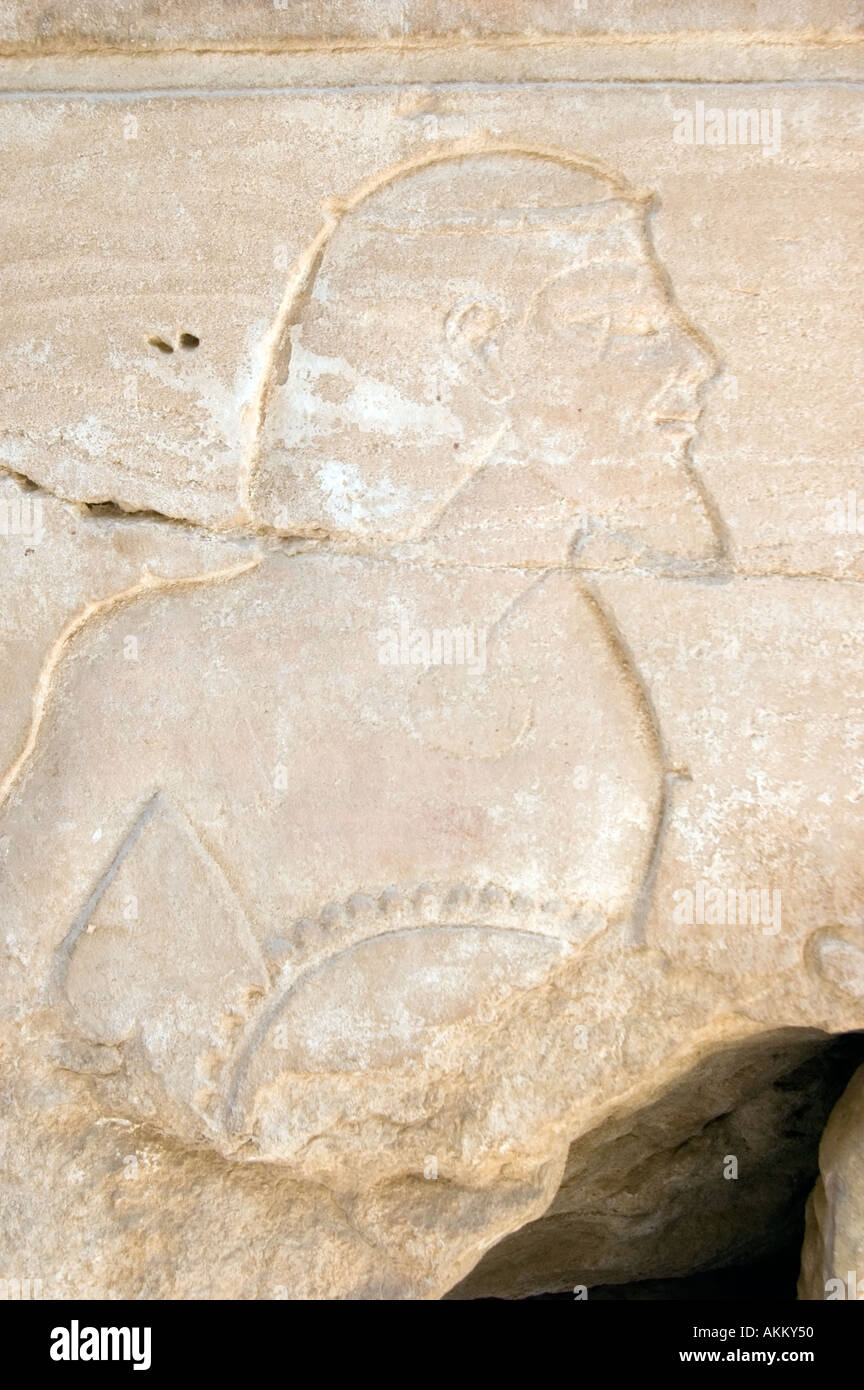 Complesso del tempio di Karnak a Tebe moderna Luxor Egitto Foto Stock