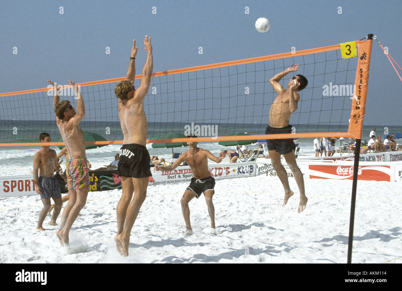 Spring Break Pallavolo Panama City Beach Florida Foto Stock