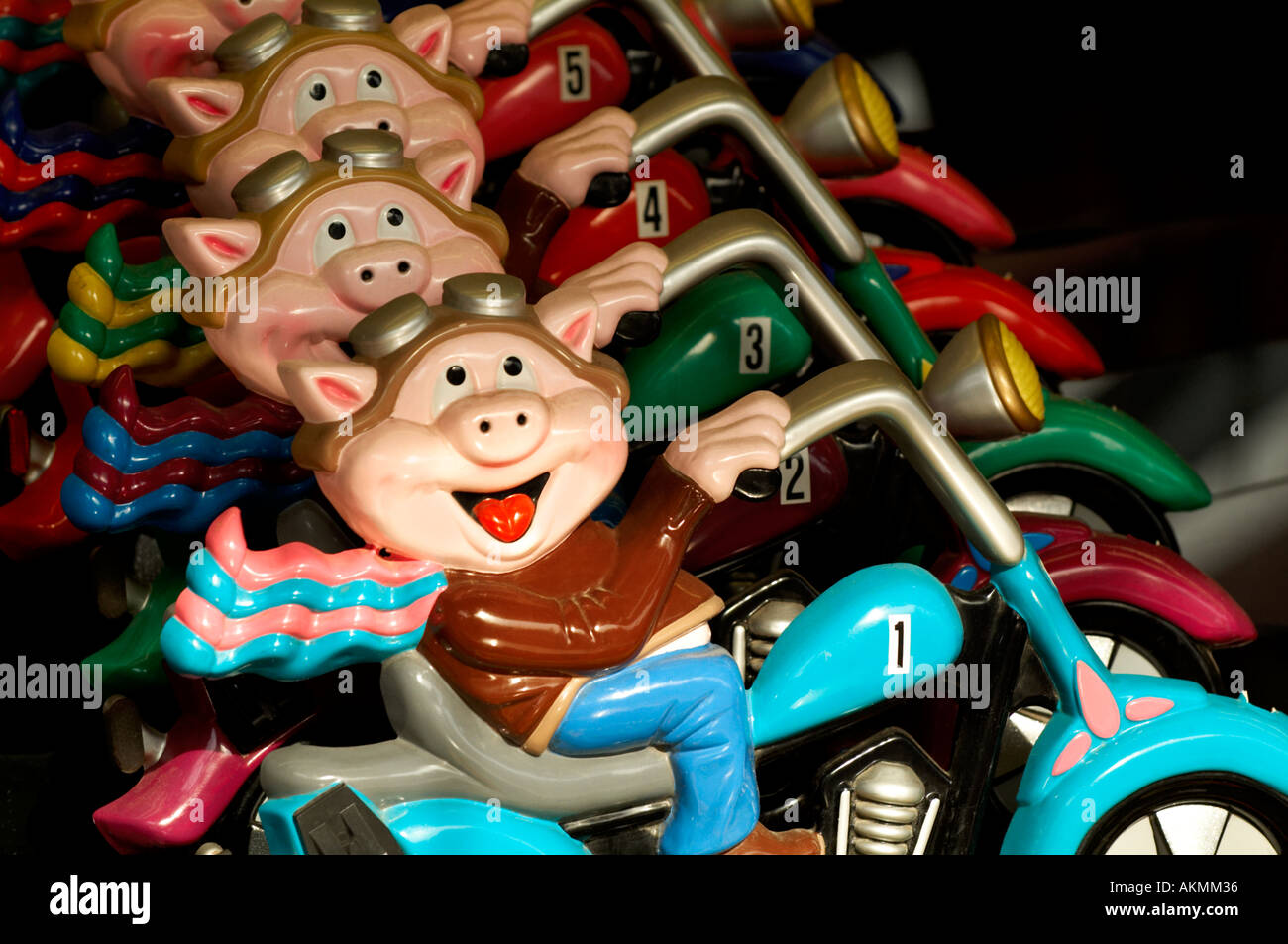 Carnevale di maiale Moto Race Gioco Foto Stock