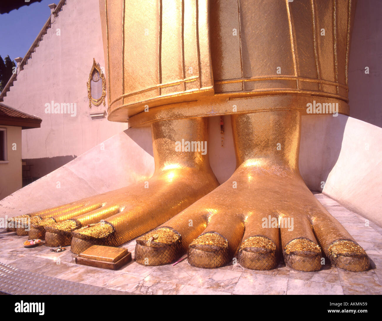 Tailandia Bangkok Wat Indrawihan Foto Stock