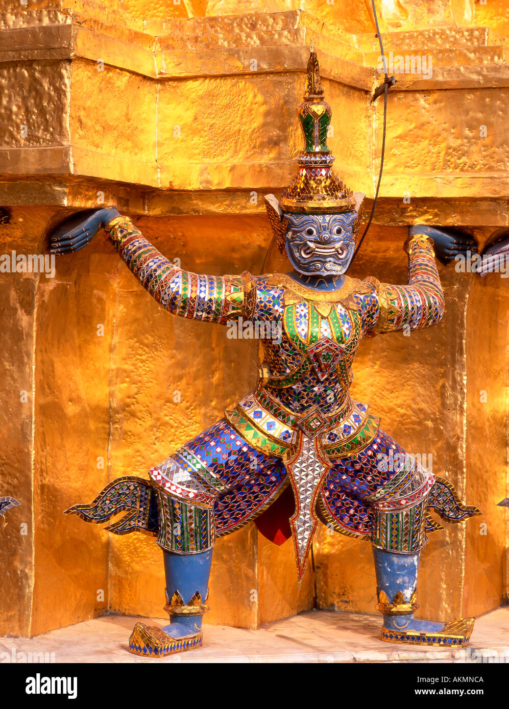 Tailandia Bangkok Tempio del Buddha di Smeraldo Foto Stock