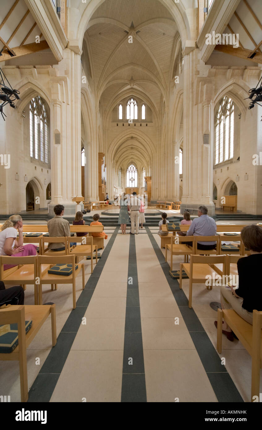 Prove di nozze Douai chiesa abbaziale Berkshire Foto Stock