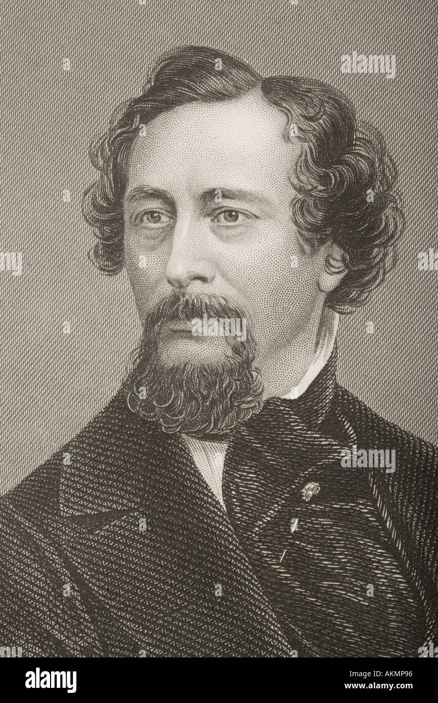 Charles John Huffam Dickens, 1812 - 1870. Romanziere inglese. Foto Stock