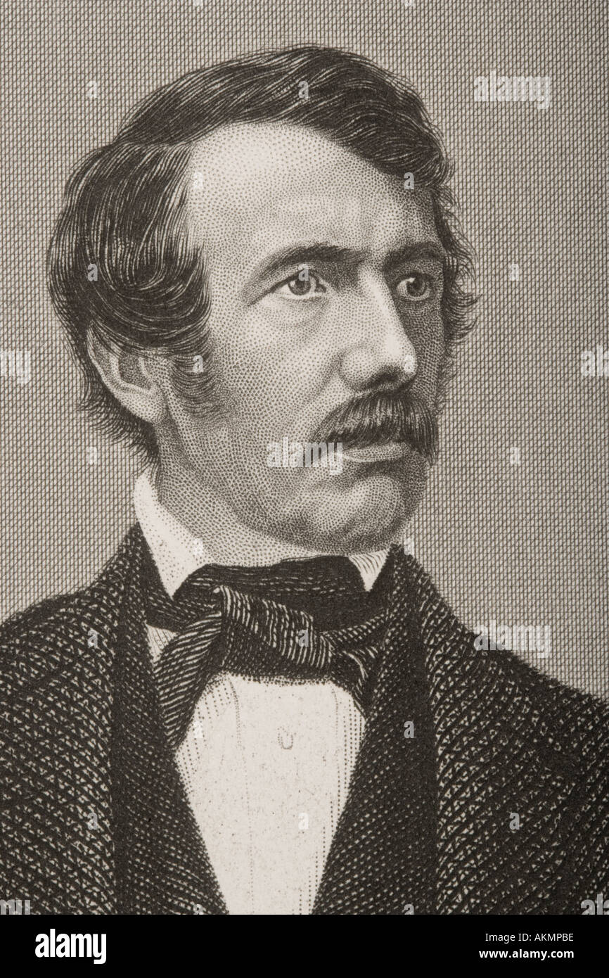 David Livingstone, 1813- 1873. Medico scozzese, Congregationalist, Pioneer missionario cristiano e di explorer. Foto Stock
