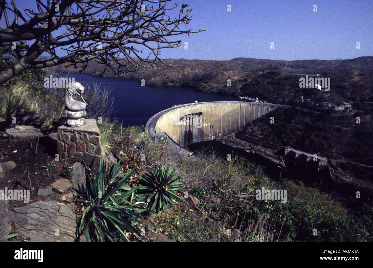 Kariba Dam HEP parete Foto Stock