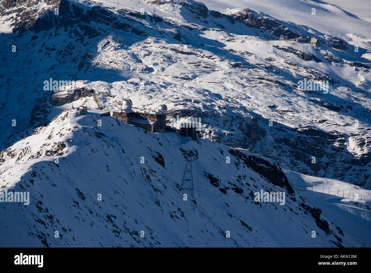 Kulmhotel l'hotel più alto nelle Alpi svizzere 3100 m a Gornergrat Zermatt Vallese Svizzera Foto Stock