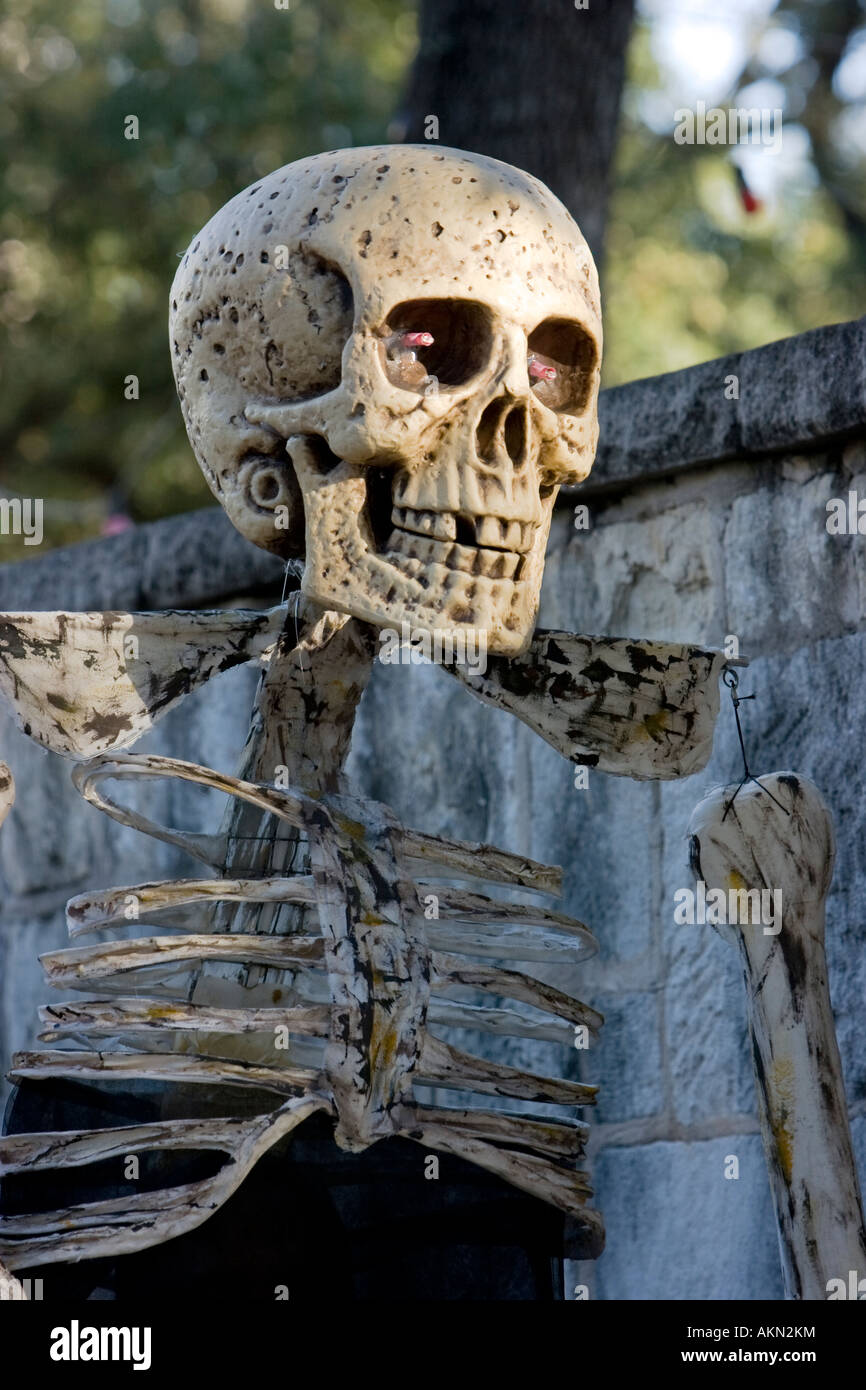 Calavera a San Antonio Texas il Giorno dei Morti il Dia de los Muertos celebrazione Foto Stock