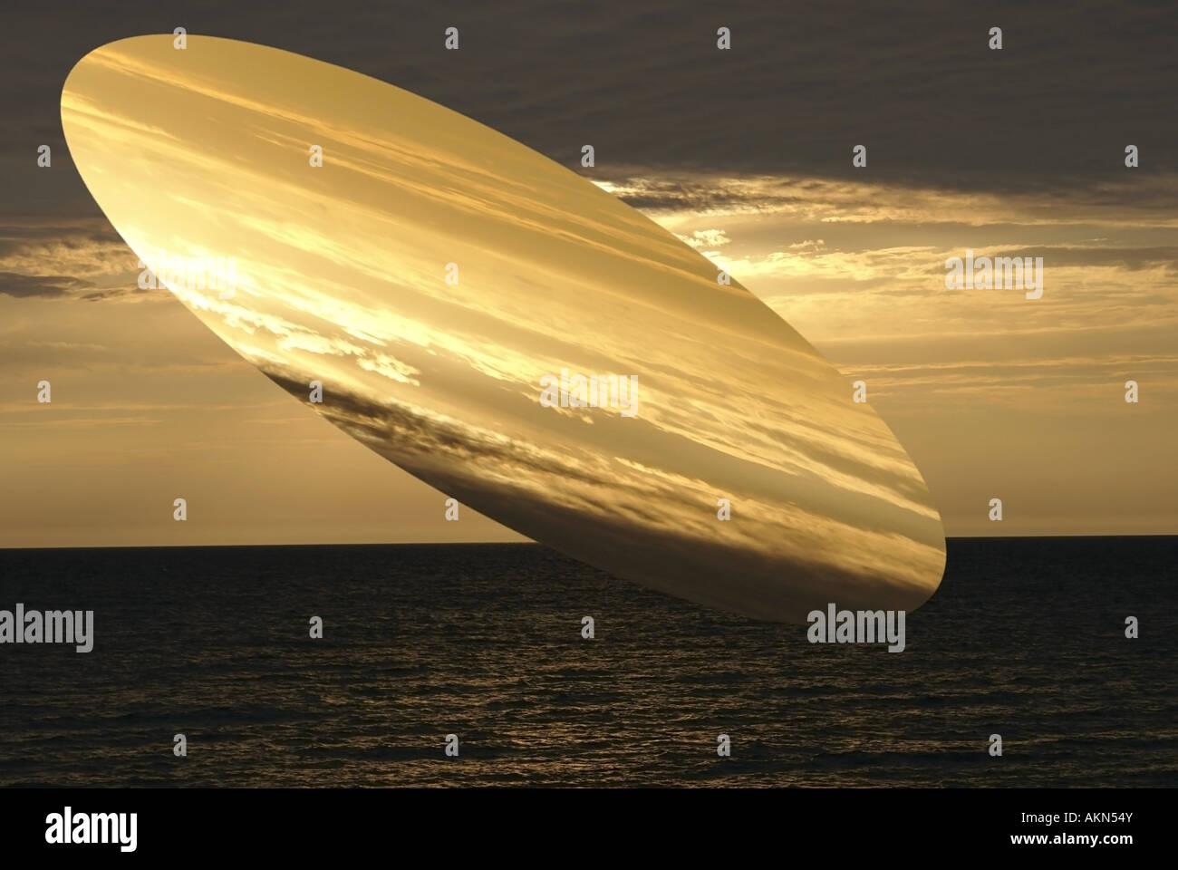 Immagine speculare nel cielo Foto Stock