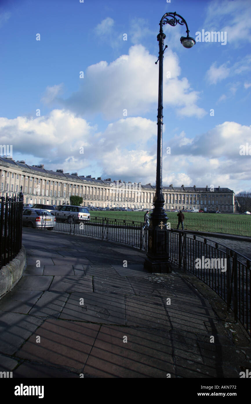 Il Royal Crescent Bath Avon Regno Unito Regno Unito Foto Stock