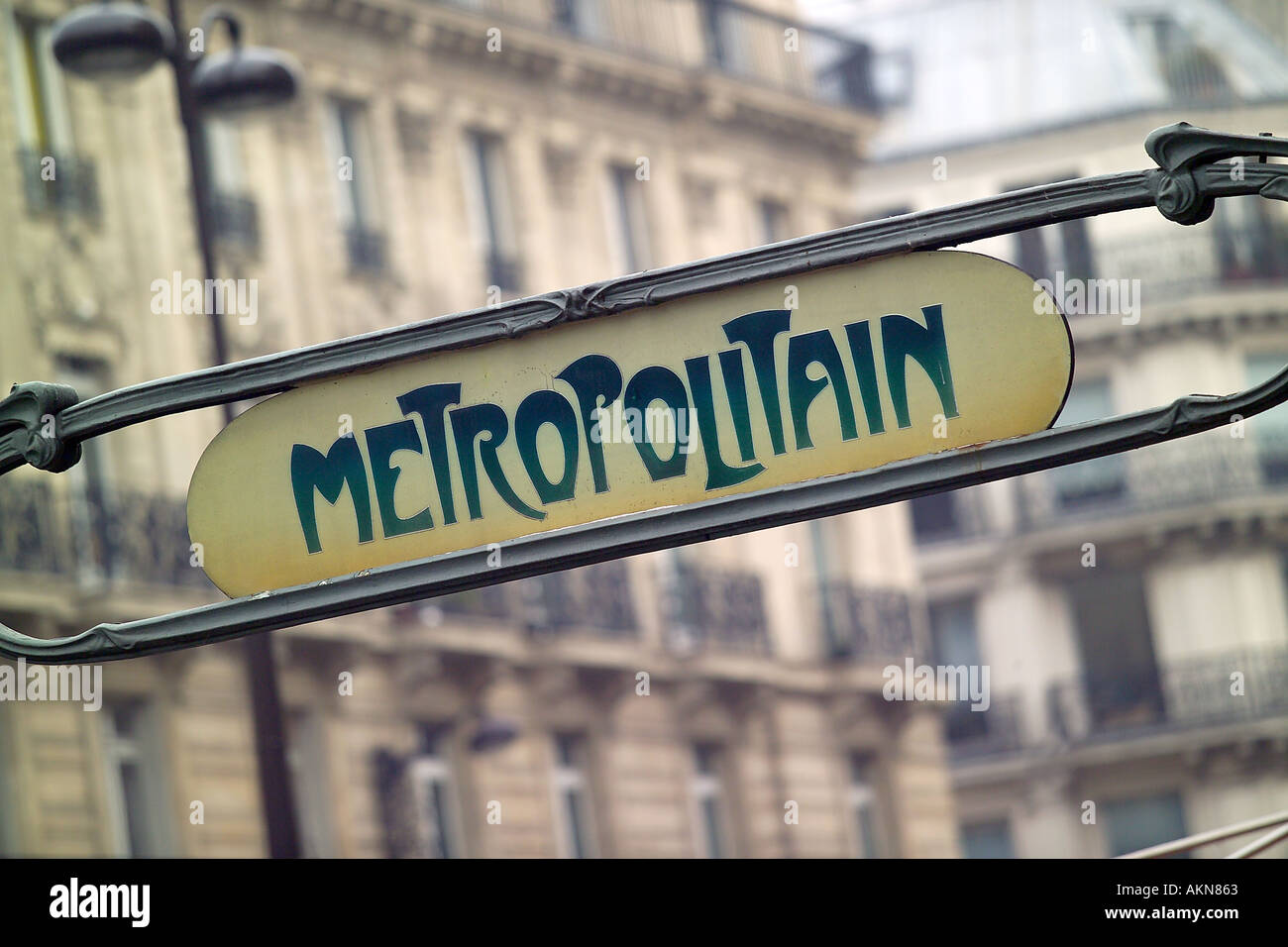 Metropolitan di parigi francia Foto Stock