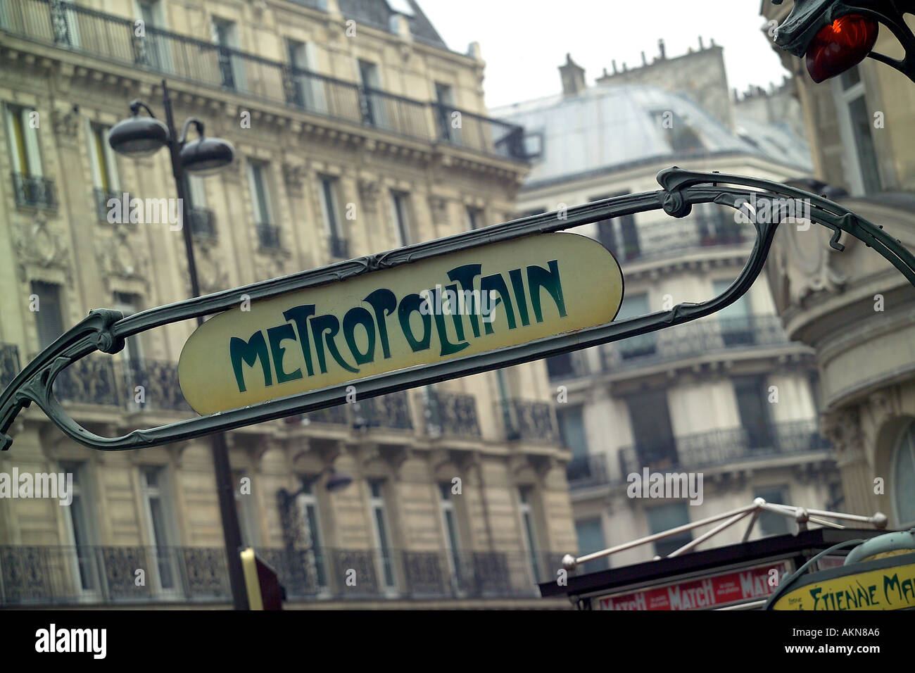 Metropolitan di parigi francia Foto Stock
