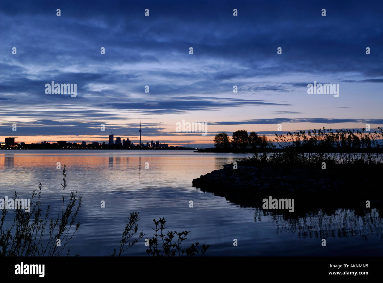 Dawn al Humber Bay Toronto Foto Stock