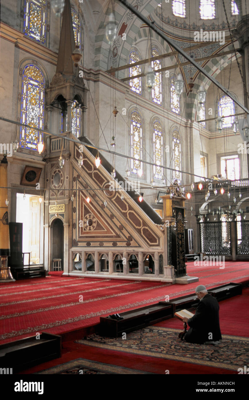 La Turchia a Istanbul la Moschea Fatih Foto Stock