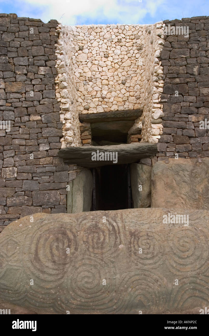 Newgrange megalitico Tomba di passaggio co meath Irlanda Foto Stock