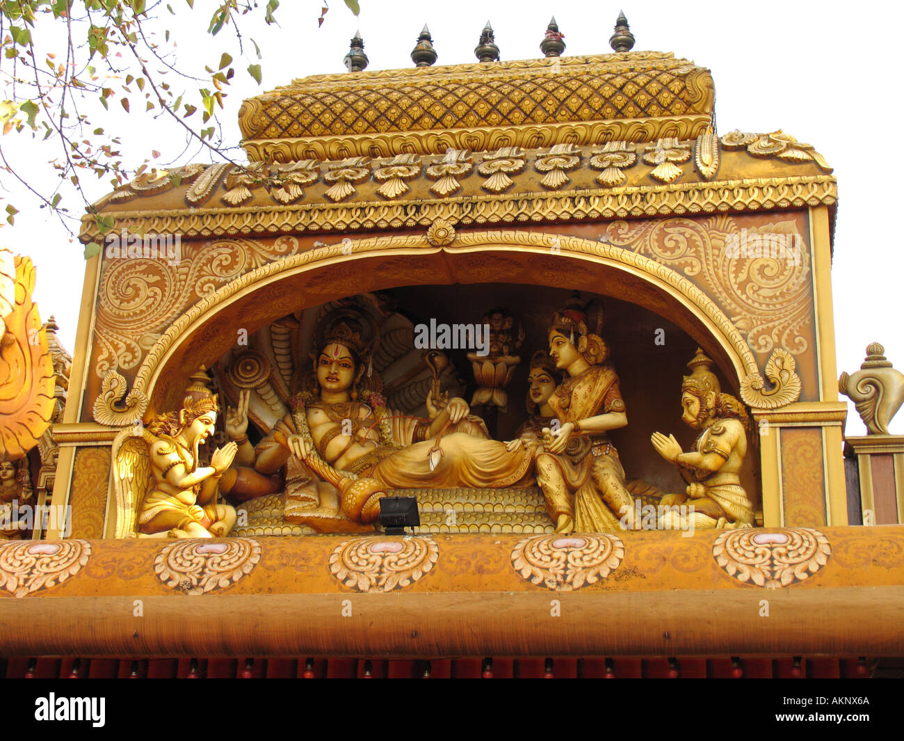 Statue decorative al Tempio Hindu Sri Lanka asia Foto Stock