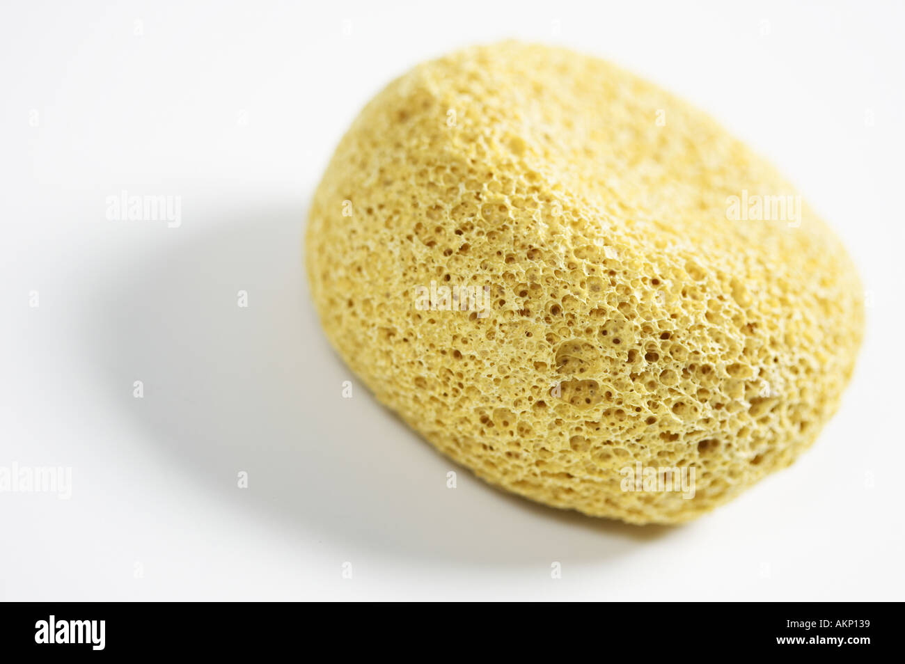 Giallo spugna bagno di puro e semplice Foto Stock