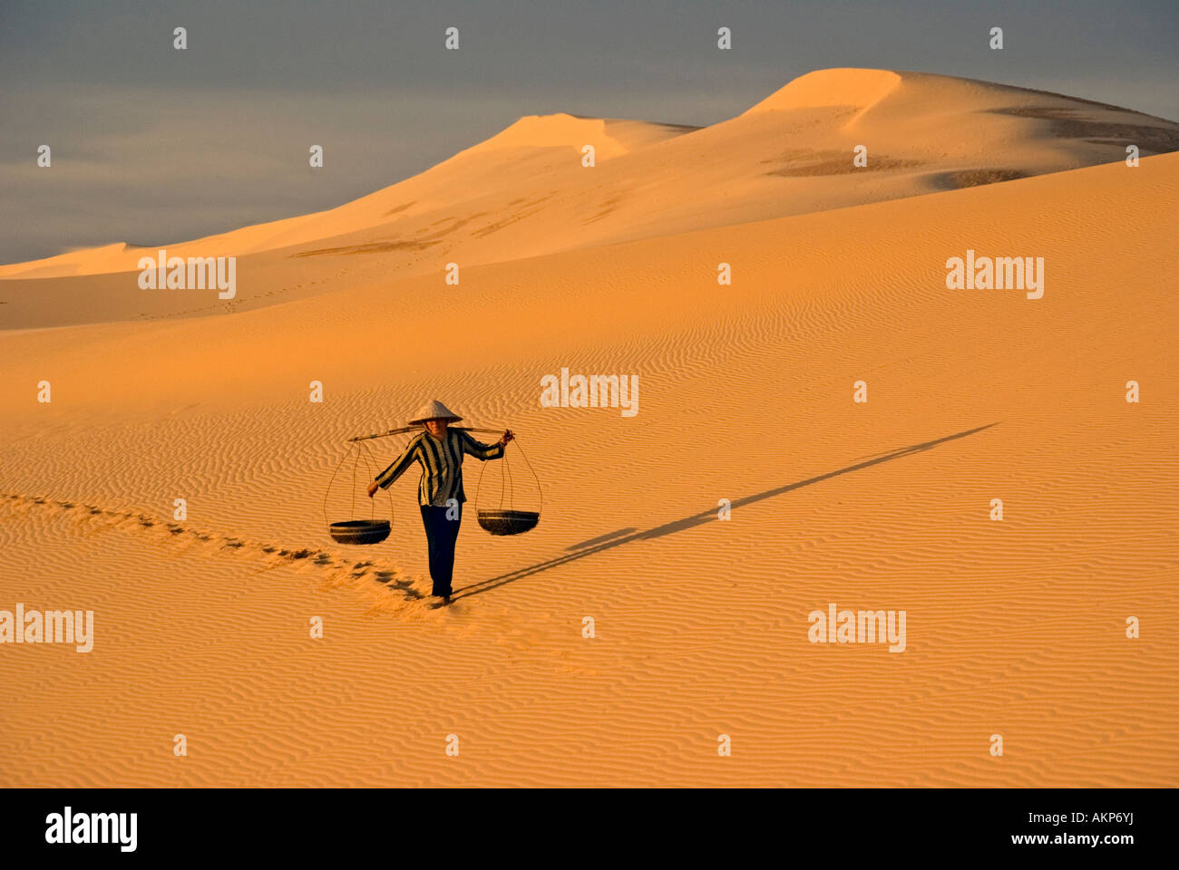 Bao Trang dune di sabbia in Phan Thiet Provincia del Vietnam Foto Stock