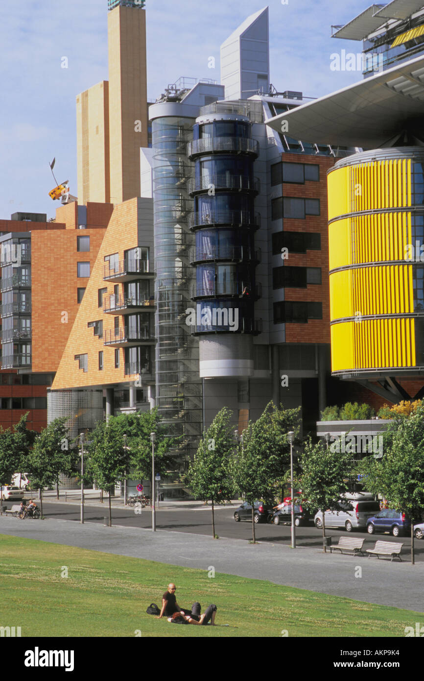 Germania Berlin Potsdamer Platz zona nuova di sviluppo urbano architettura moderna Foto Stock