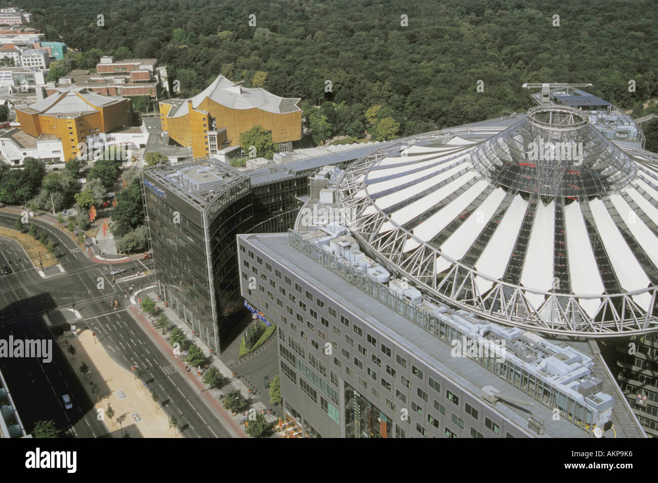 Germania Berlin Potsdamer Platz zona nuova di sviluppo urbano architettura moderna Foto Stock