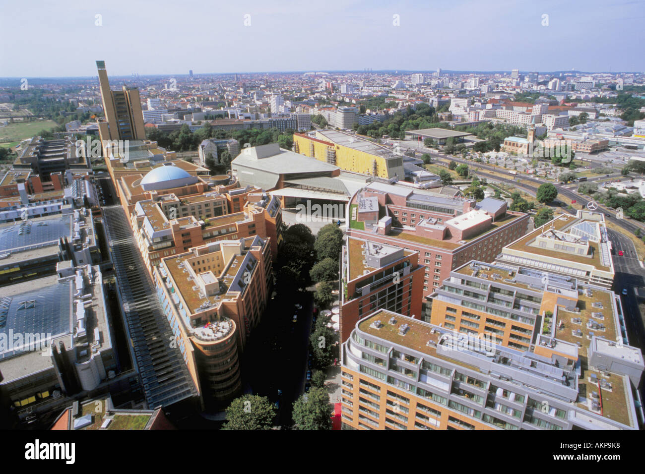 Germania Berlin Potsdamer Platz zona nuova di sviluppo urbano architettura moderna Foto Stock