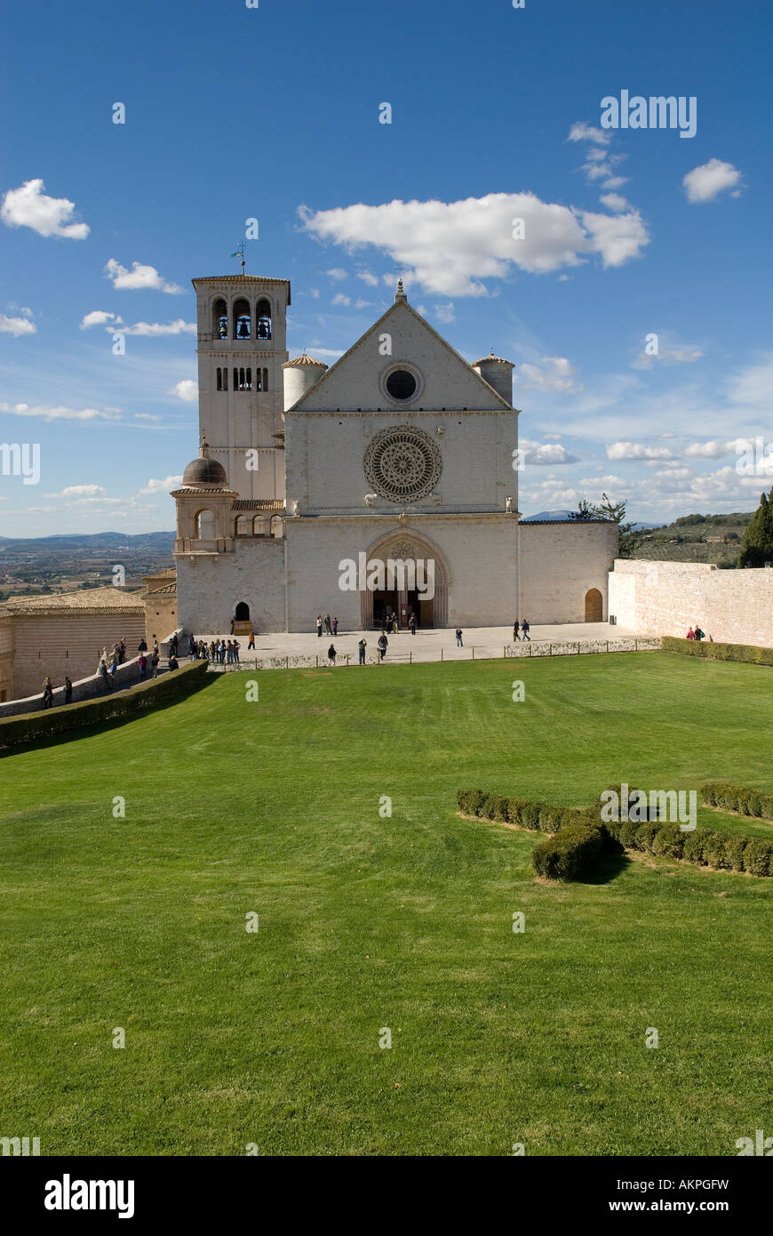 Basilica di San Francesco ad Assisi, Umbria, Italia Foto Stock