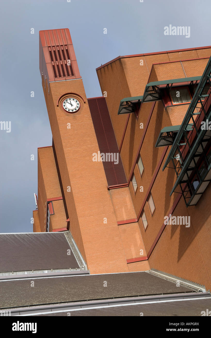 British Library Architecture, Londra, Inghilterra Foto Stock