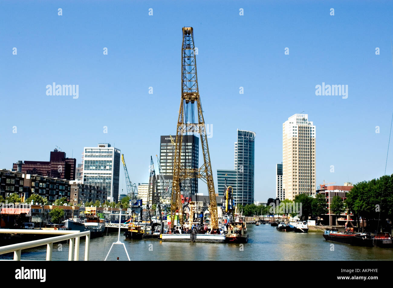 Rotterdam Paesi Bassi Old Port Harbour city centre Foto Stock
