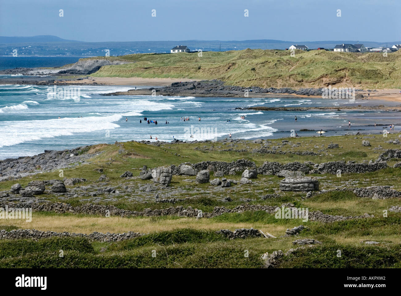 Fanore Beach, Co. Clare, Irlanda Foto Stock