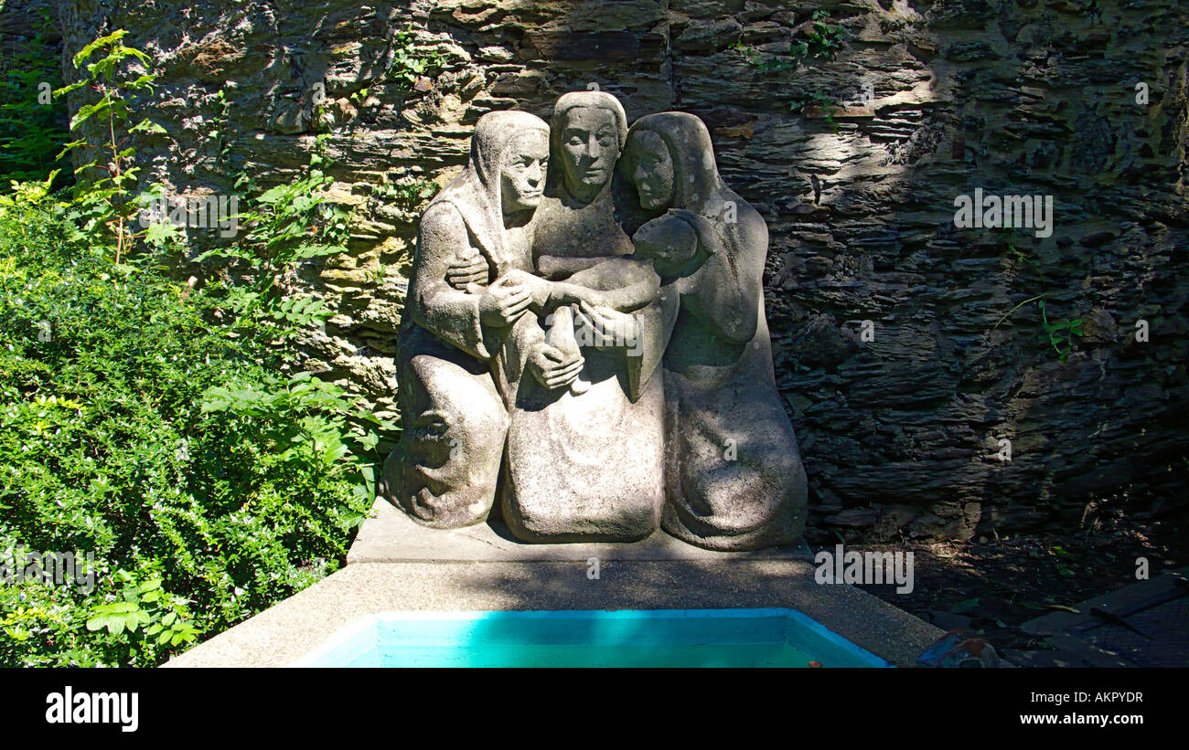 Oberes Schloss, Schlossgarten, Rubensbrunnen, Siegen, Siegerland, Sauerland, Renania settentrionale-Vestfalia Foto Stock