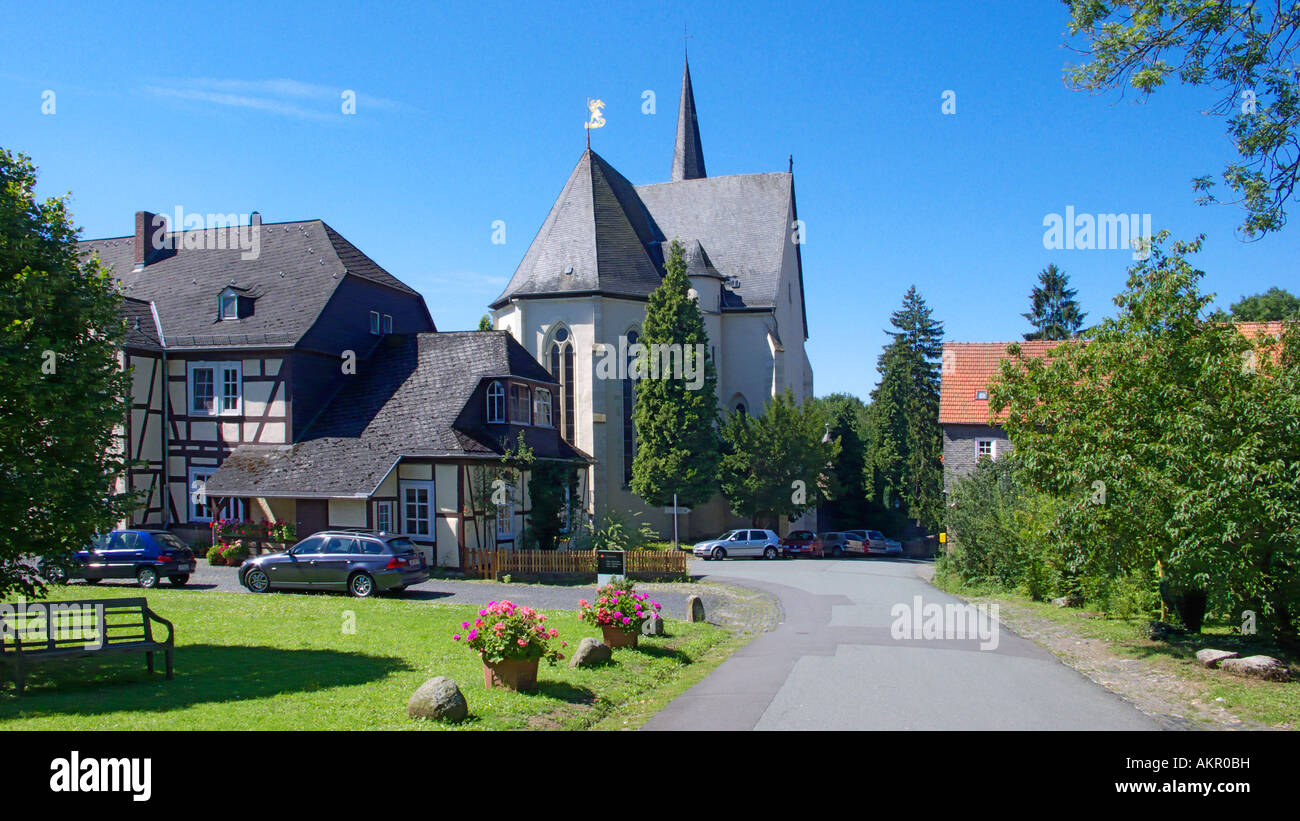 Praemonstratenserkloster Altenberg in Solms-Oberbiel, Lahntal, Taunus, Westerwald, Assia Foto Stock