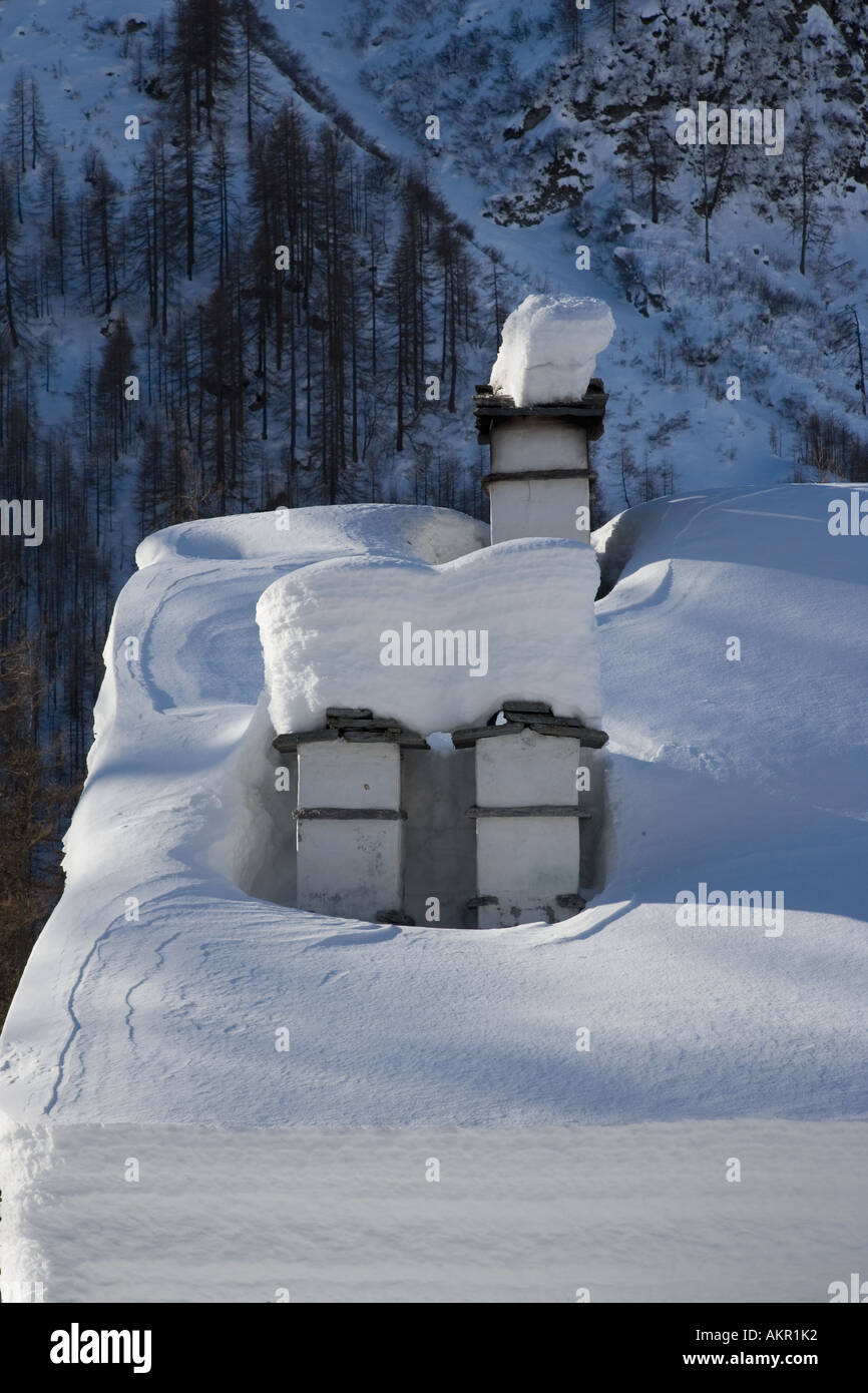 Svizzera Canton Ticino Valle Maggia Valle Maggia il villaggio Walser di Bosco Gurin Foto Stock