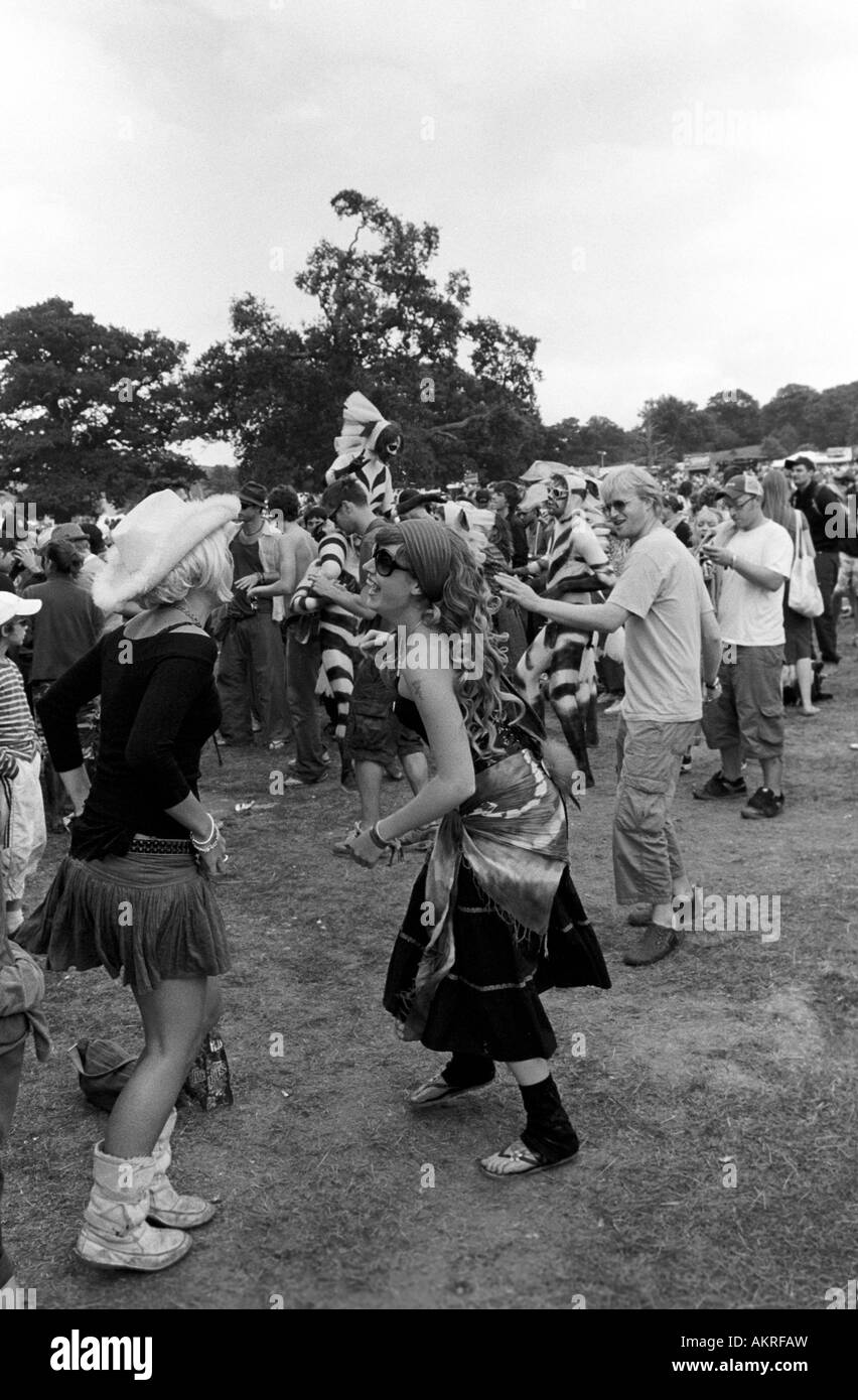 I festaioli al Big Chill Festival, Eastnor Castle, Heredfordshire 2007 Foto Stock