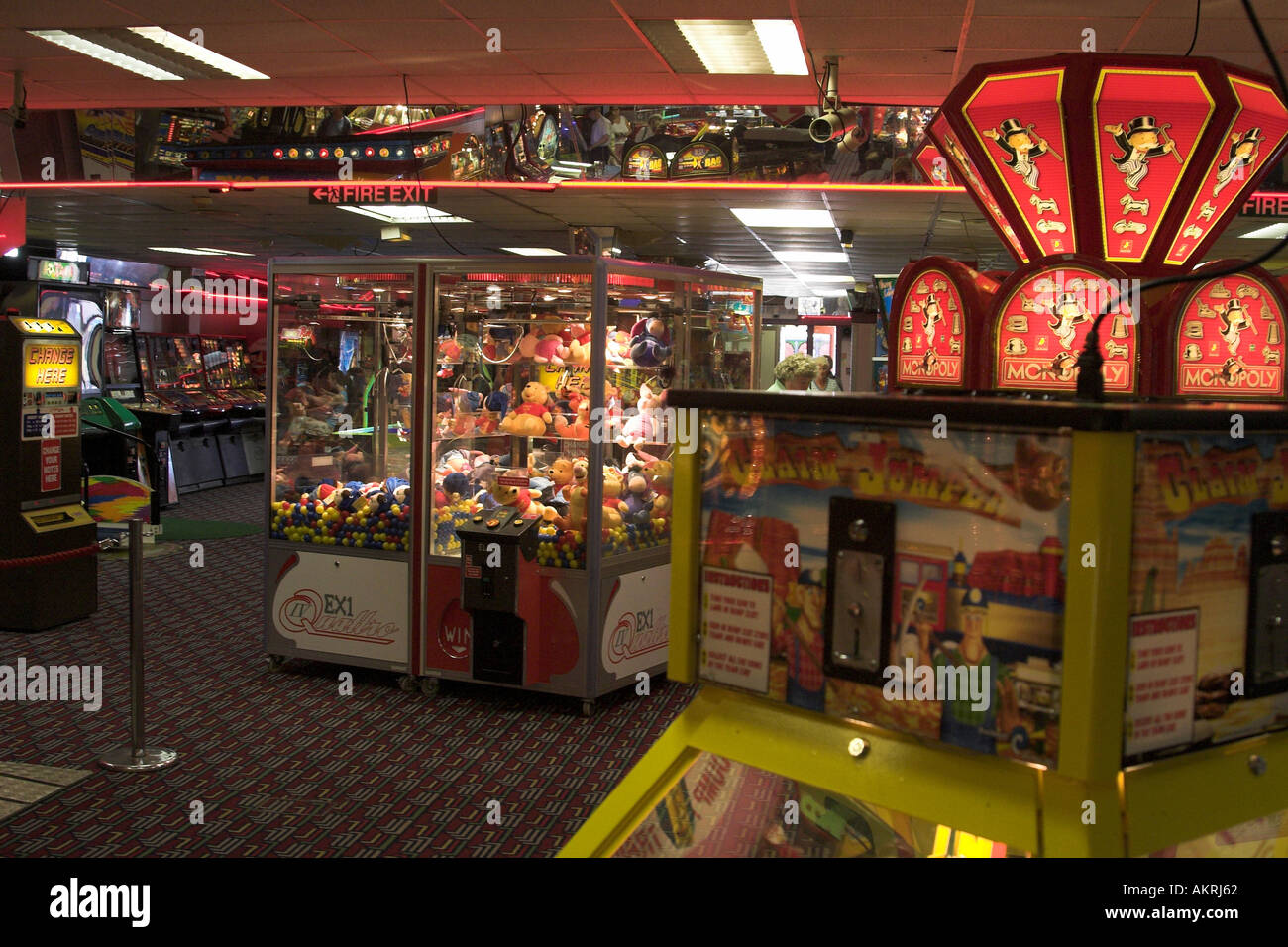 L'interno di un casinò a Blackpool Regno Unito Foto Stock