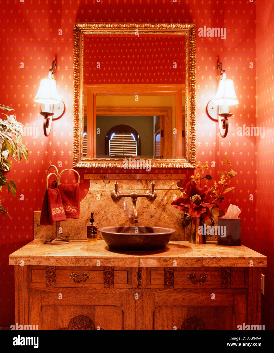 Bagno vanità Foto Stock