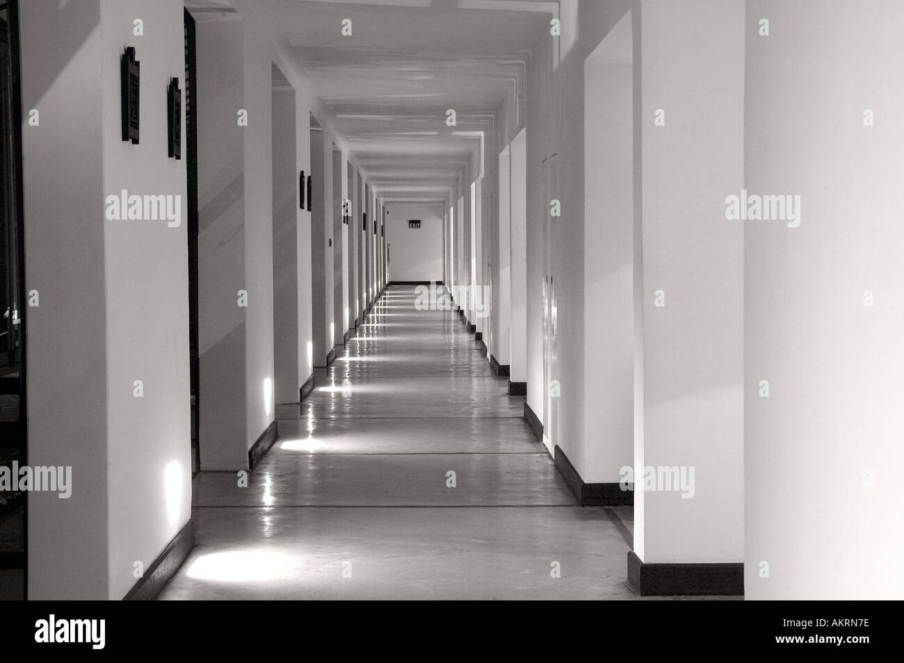 corridoio dell'Hotel Foto Stock