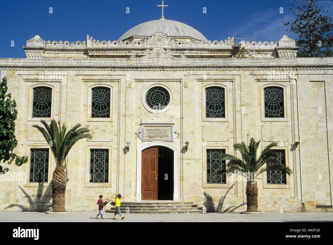 Grecia Creta Iraklion St Cattedrale di Tito Foto Stock