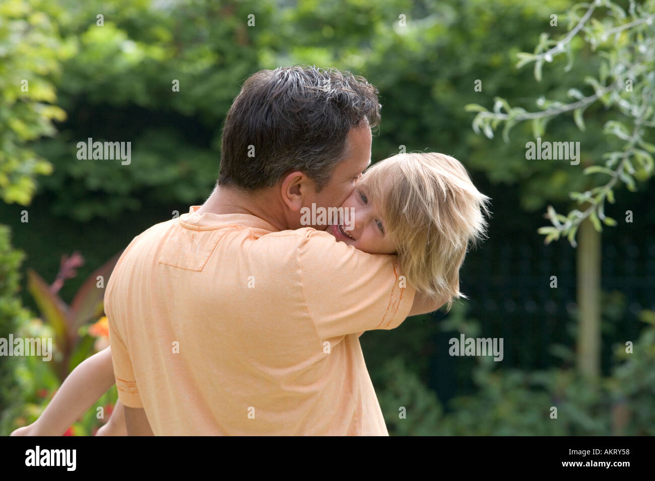 Padre e figlia Foto Stock