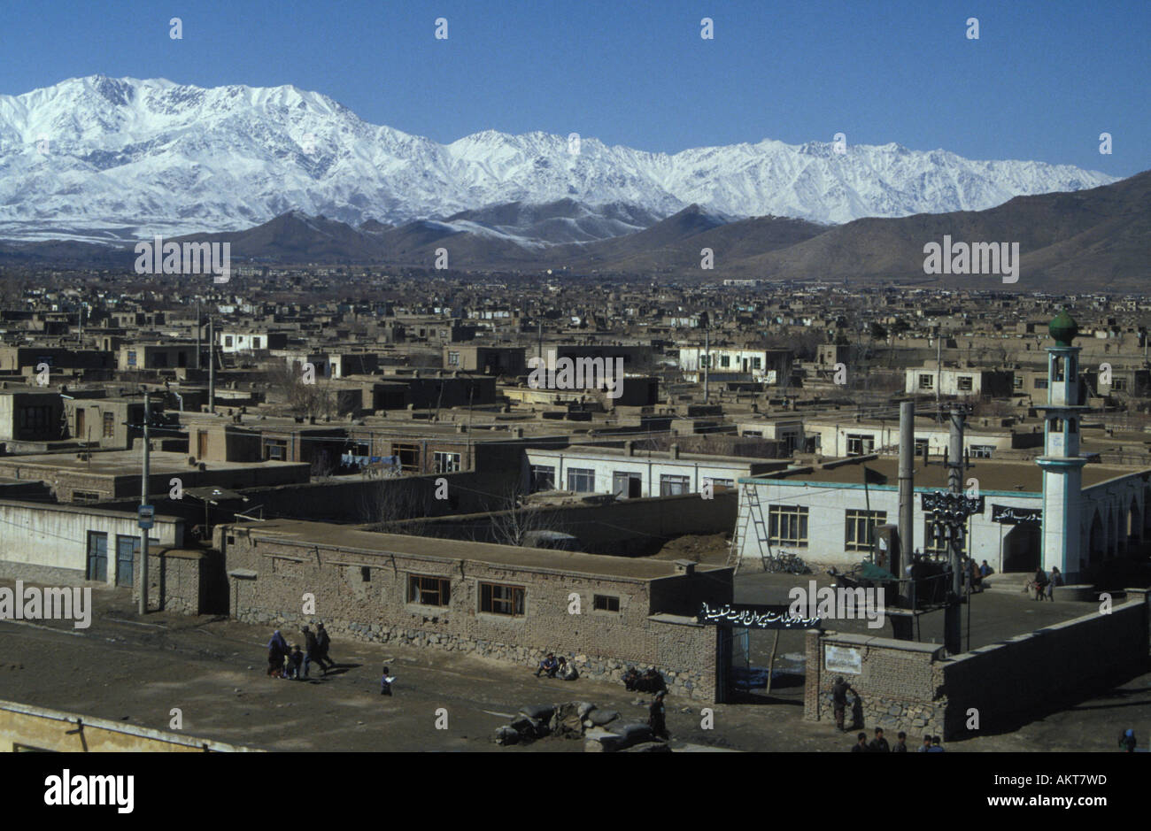 Inverno vista sul West Afghanistan Kabul Foto Stock