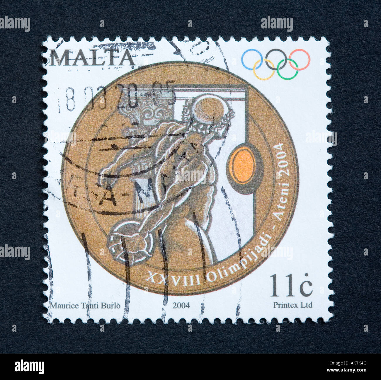 Il Maltese francobollo Foto Stock