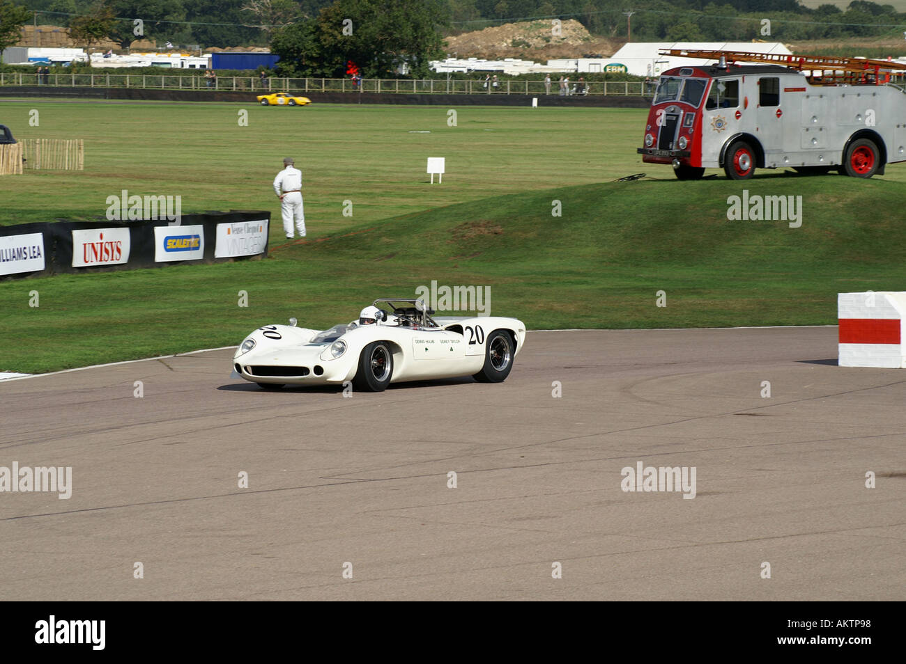 Vetture da corsa a Goodwood Foto Stock