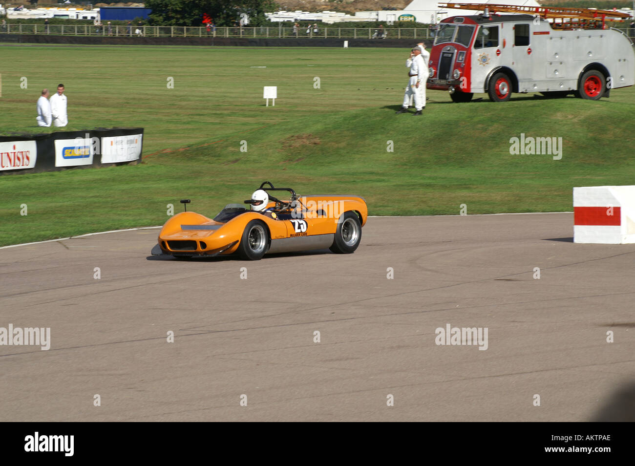 Vetture da corsa a Goodwood Foto Stock