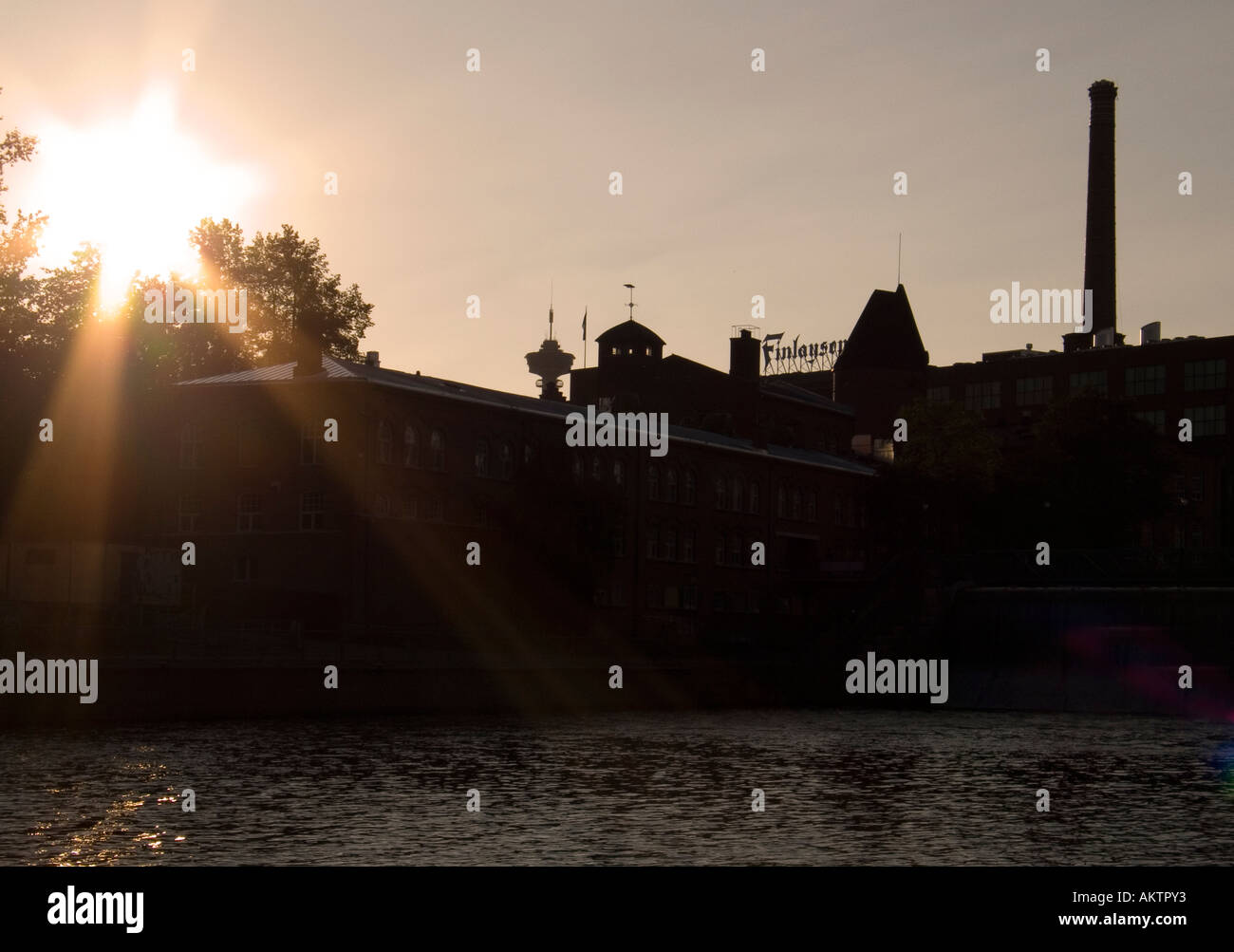 Finlandia Tampere Finlayson vecchio mulino di cotone ora bar caffetterie negozi ecc Foto Stock