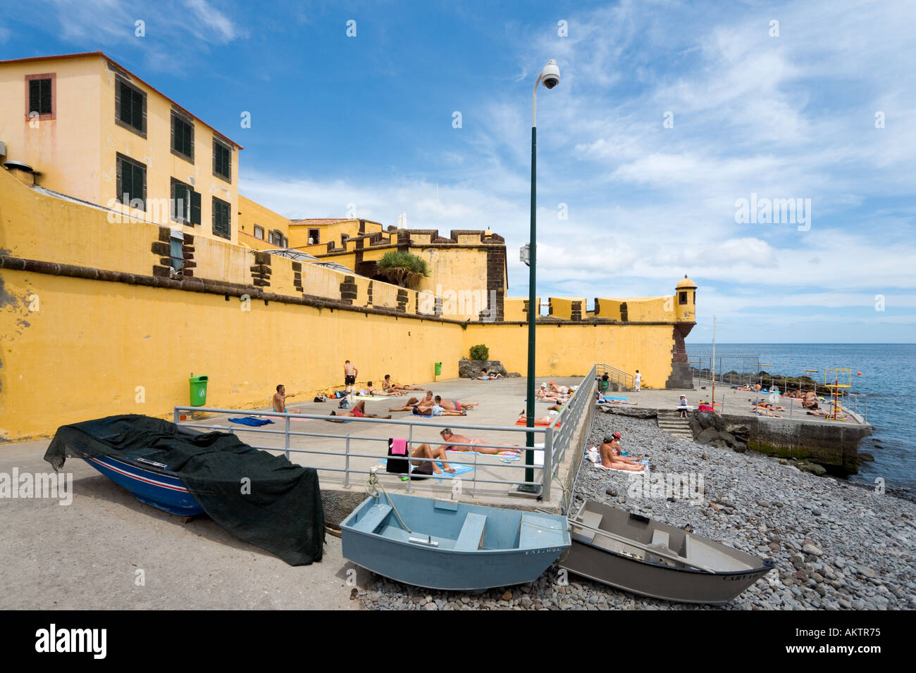 Forte de São Tiago, Old Town (zona velha), Funchal, Madeira, Portogallo Foto Stock