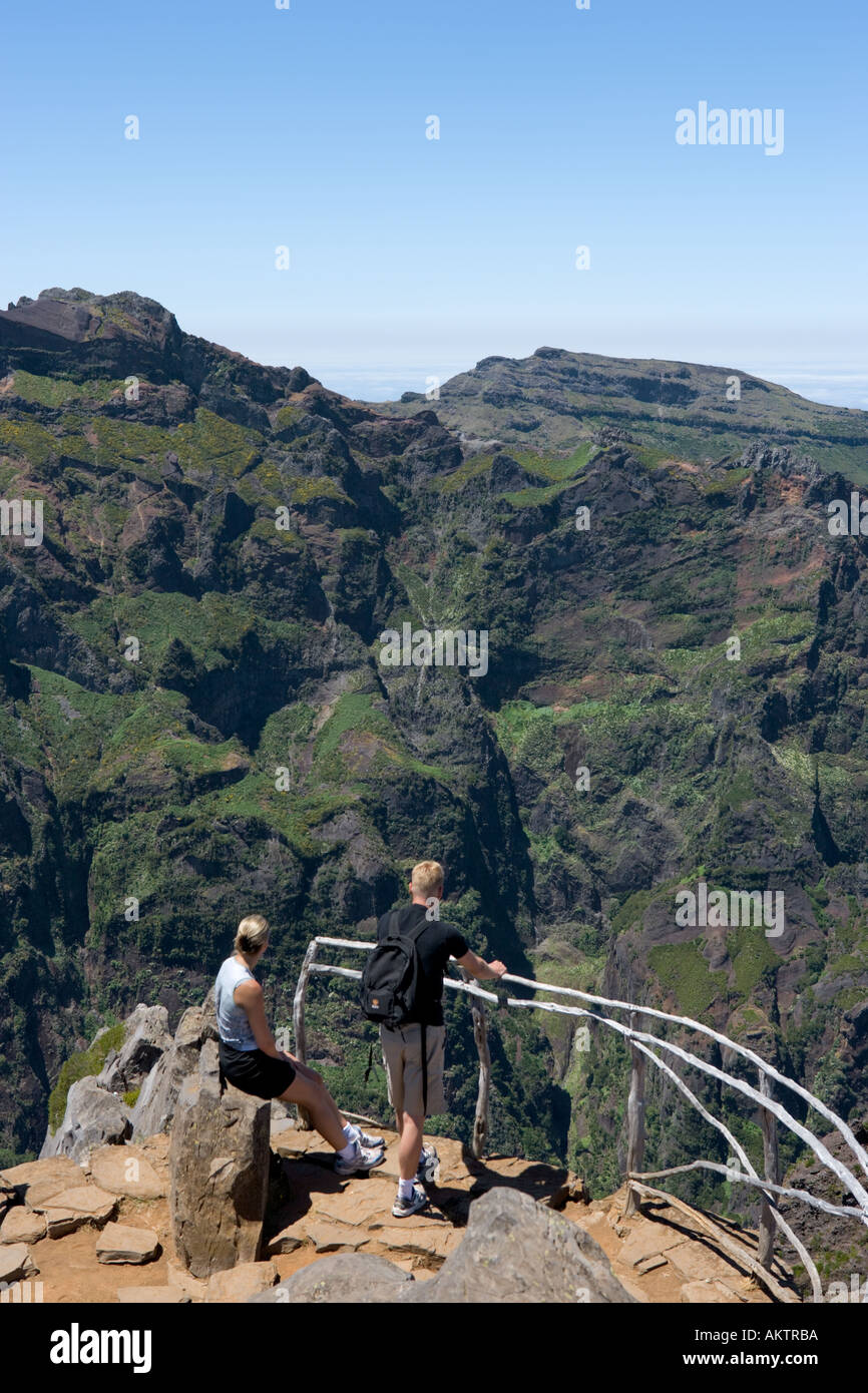 Vista da Pico de Arieiro, Madeira, Portogallo Foto Stock