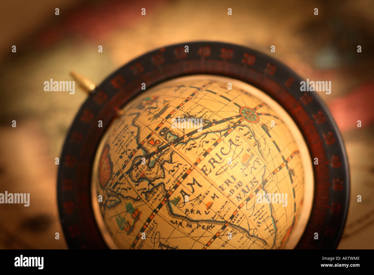 Vecchio globo Foto Stock