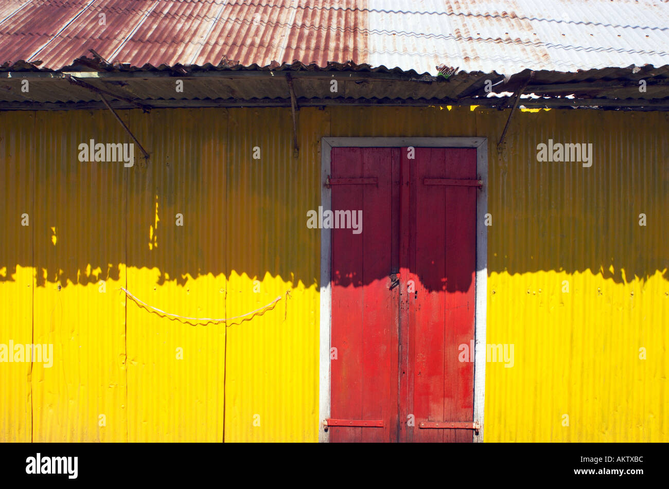 Close up colorati di piccola casa Foto Stock