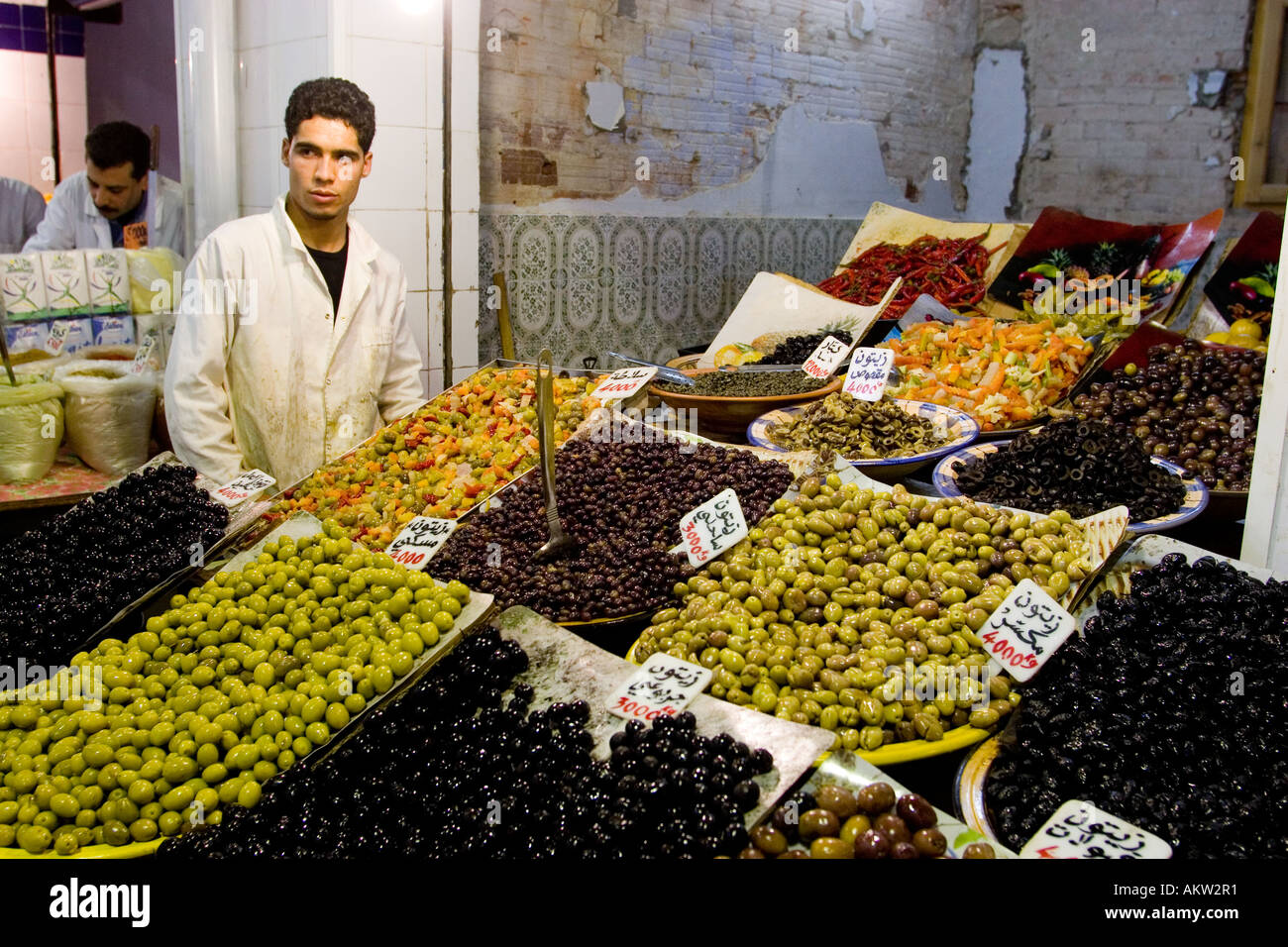 Mercato di frutta e verdura Tunis Tunisia Foto Stock