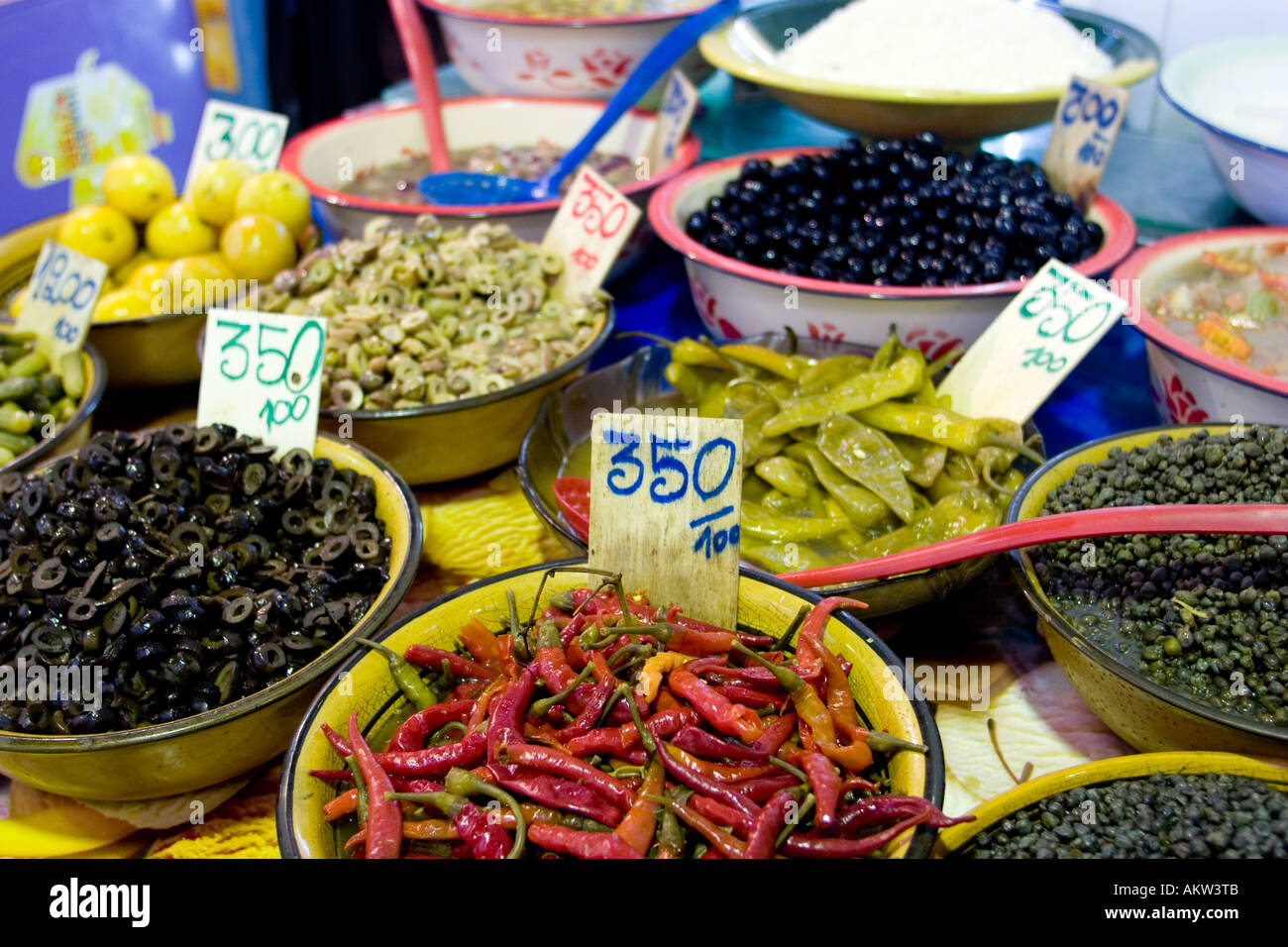 Mercato di frutta e verdura Tunis Tunisia Foto Stock