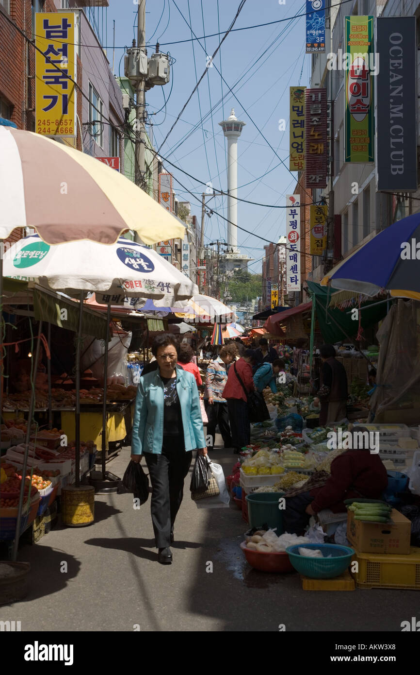 Mercato Gukje Busan Corea del Sud Foto Stock